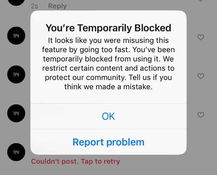 Temporary-blocked