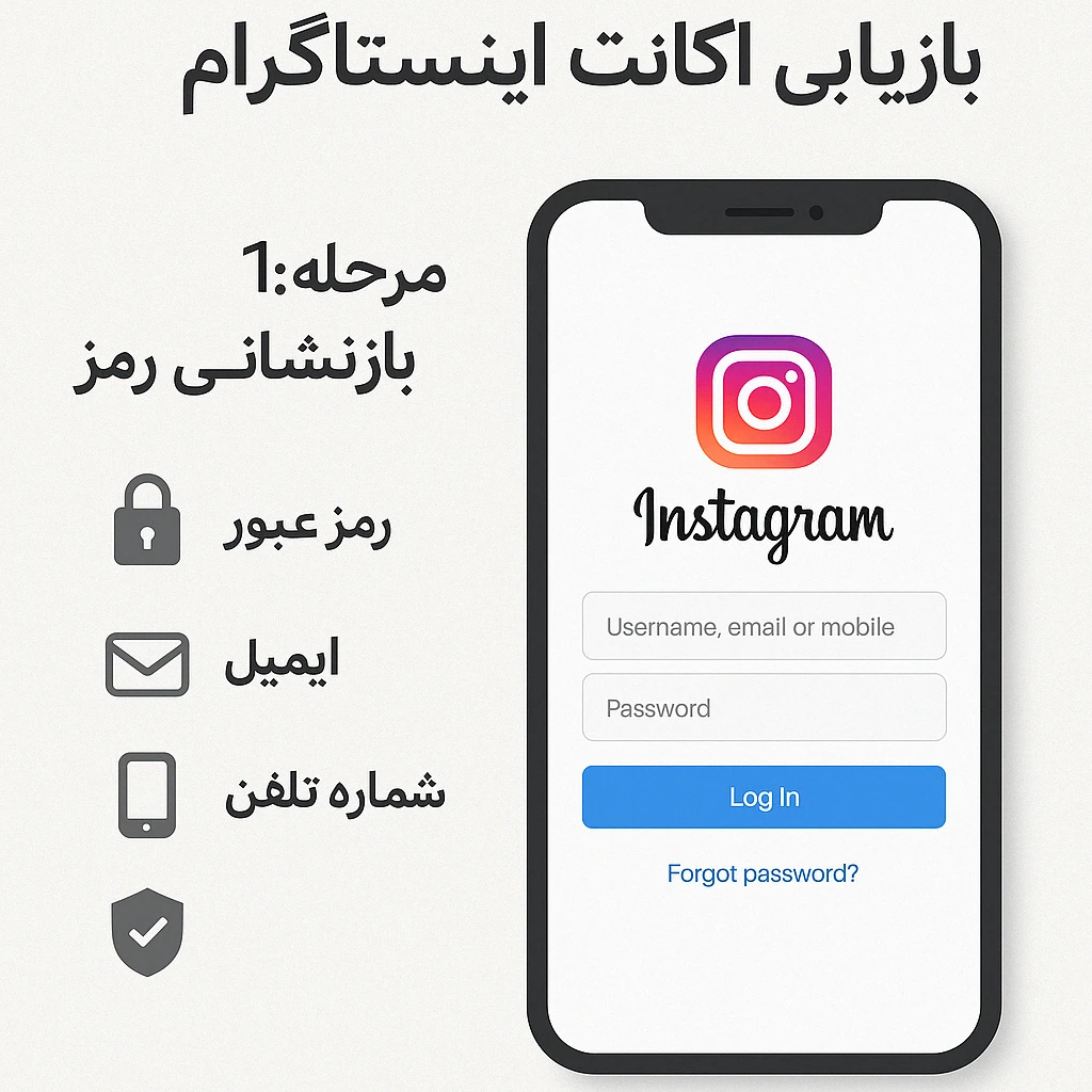مراحله بازگردانی اکانت اینستاگرام